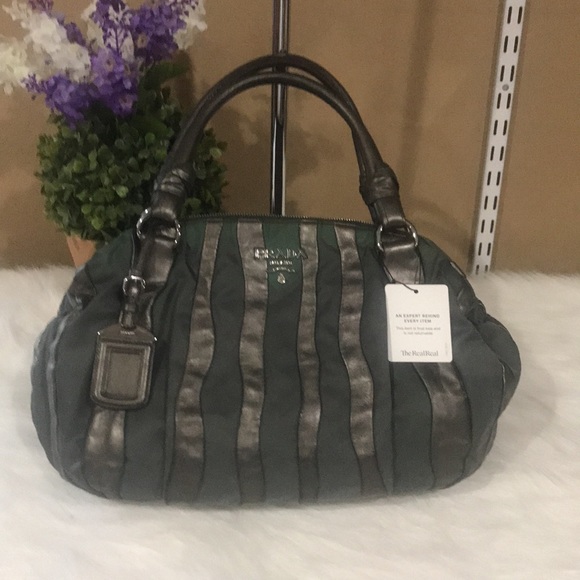 Prada Napa and Tessuto Waves Shoulder Bag - Picture 5 of 16